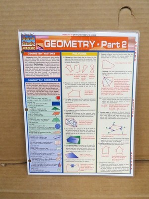 Geometry Part 2 - Bar Charts Quick Study Academic Guides Polygons Circles