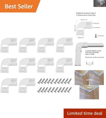 Redefine Corners with 10-Pack 90 Degree LED Channel Connectors for Strip Lights