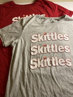 Skittles Shirt Bundle Short Sleeve Taste The Rainbow Sz XL 15/17 (G5)