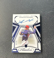 2024 Panini Flawless Hurston Waldrep Sapphire Auto 07/15