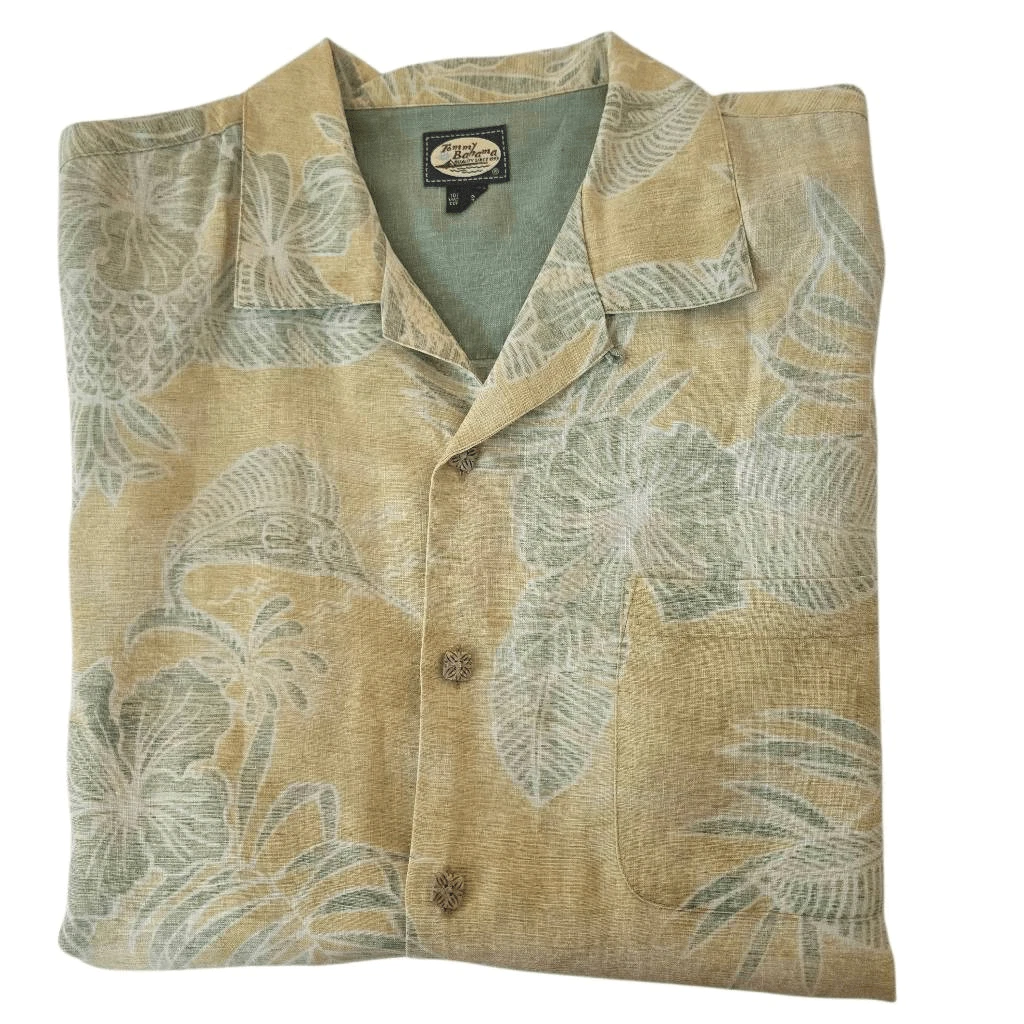 Tommy Bahama Mens Button Front Tropical Linen Short Sleeve Shirt Large
Opens in a new window or tab
