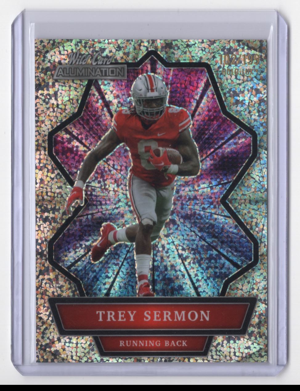 2021 Speckle Trey Sermon 102/199 Ohio State Buckeyes #ABC-41