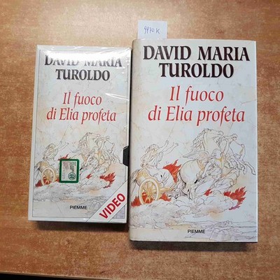 IL FUOCO DI ELIA PROFETA libro + dvd DAVID MARIA TUROLDO 1°edizione PIEMME 1993