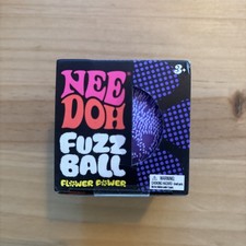 Schylling NeeDoh - Fuzz Ball Flower Power - PURPLE New/Sealed