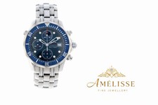 Omega Seamaster Diver 300m Blue 2006 41mm Box & Papers 22258000