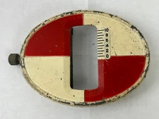 Vintage Craftsman Surveyor's Wood Rod Metal Target