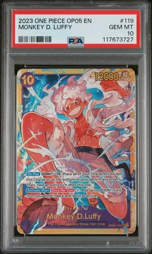 2023 ONE PIECE OP05-AWAKENING OF THE NEW ERA #119 MONKEY D. LUFFY PSA 10