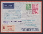 Airmail R Letter Air Mail Air France France Paris sntiago du chili Chile