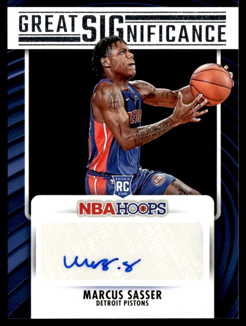 2023-24 Panini Hoops Great Significance Auto Marcus Sasser RC #GS-SAS