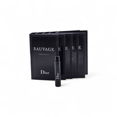 x5 Dior Sauvage Eau de Toilette EDT Spray Sample 0.03oz 1ml - New