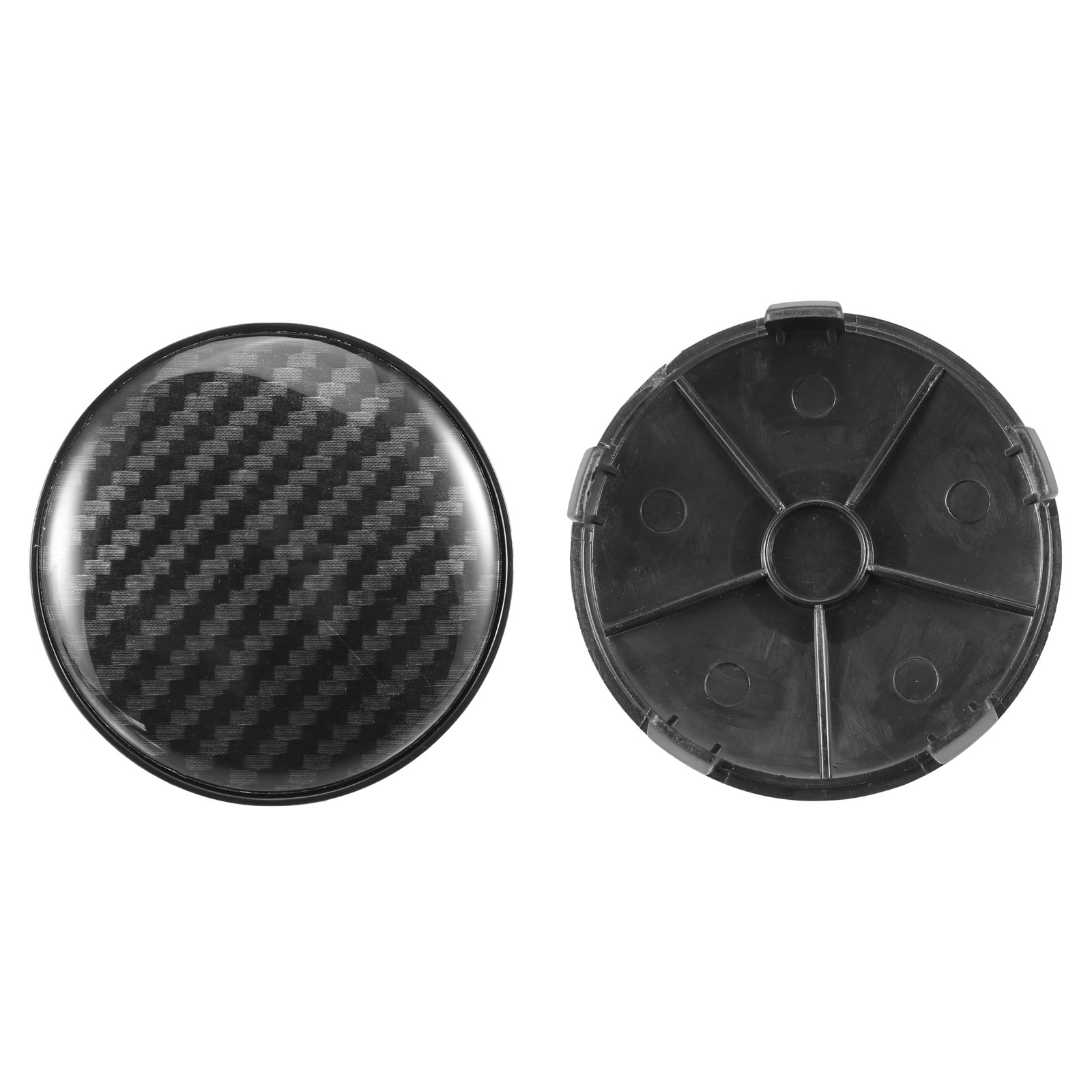 Universal 67mm 68mm Car Wheel Center Hub Caps Hubcaps Covers Black Pack of 4