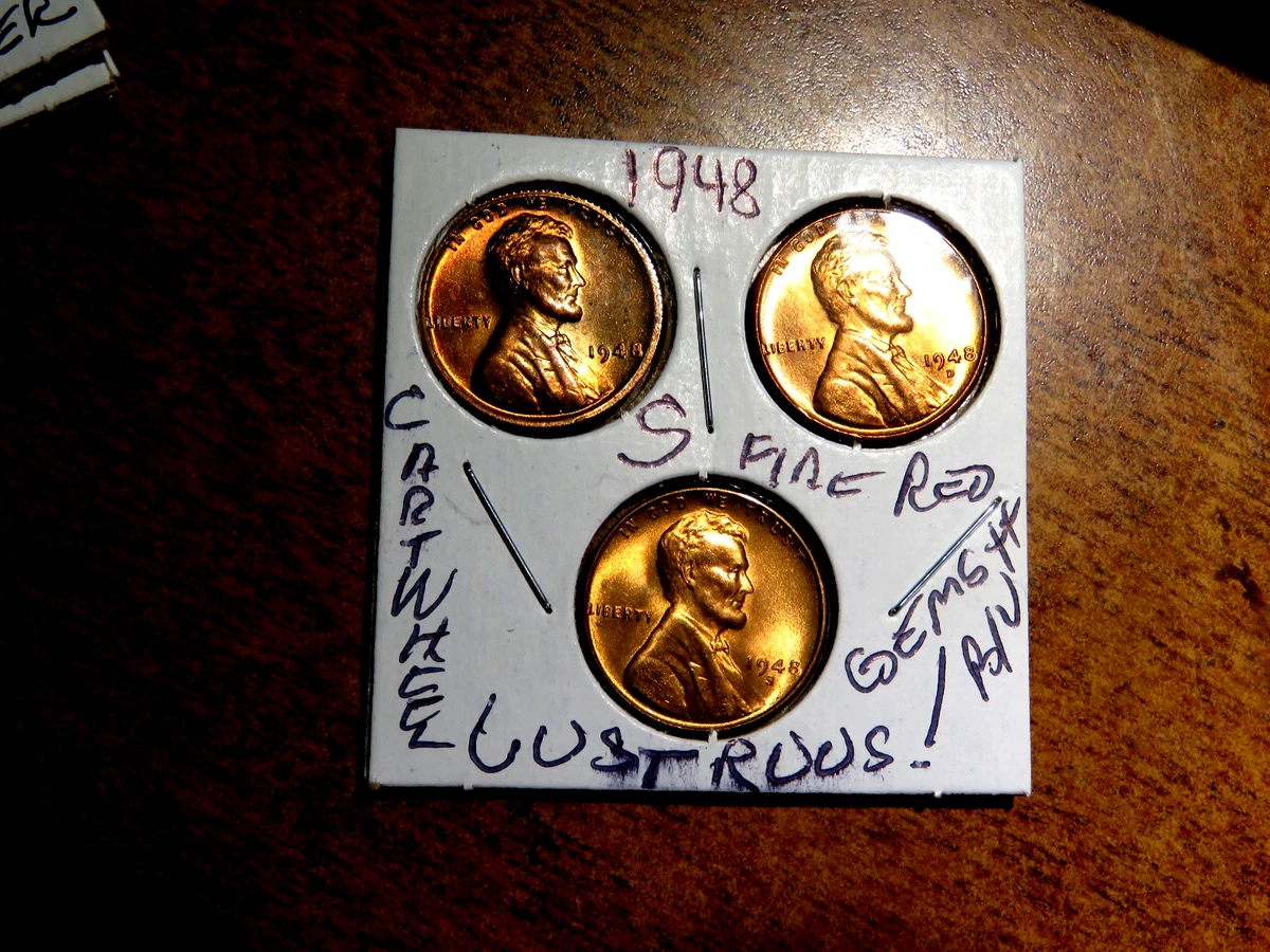 U.S. Mint 1948 Year Lincoln Wheat US Small Cents (1909-1958) for