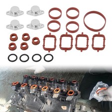 Drallklappen Set 4*22MM für BMW E46 M47 Swirl Flaps mit O-Ringe Ansaugbrücke Kit