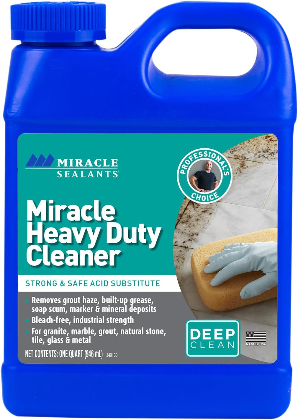 Miracle Heavy Duty Non-Acidic Cleaner, Tile & Stone Cleaner 