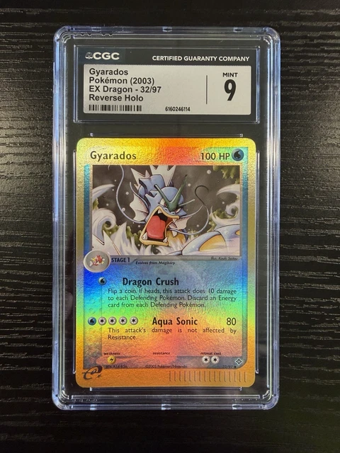 CGC 9 Pokemon TCG EN 2003 Gyarados EX Dragon Reverse Holo 32/97