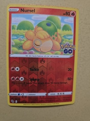 Pokémon Numel Pokémon GO #013/078 80HP Reverse Holo Common English 2022