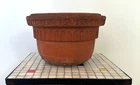 Vintage Bauer Style Fleur de Lis Terra- Cotta 10 1/4” Diameter