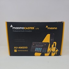 New Maono MaonoCaster Lite AU-AM200 S1 Starter Bundle Portable Podcast Gaming H