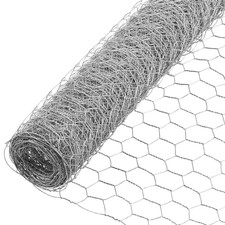 Everbilt Poultry Netting 1in Mesh 2x10 Ft 20 Gauge Galvanized Steel Chicken Wire