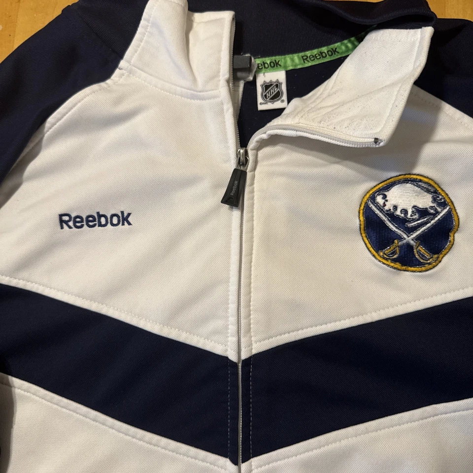 Chaqueta Reebok Buffalo Sabres Center Ice Collection Hombre Grande Cremallera Completa Foto 2 de 4