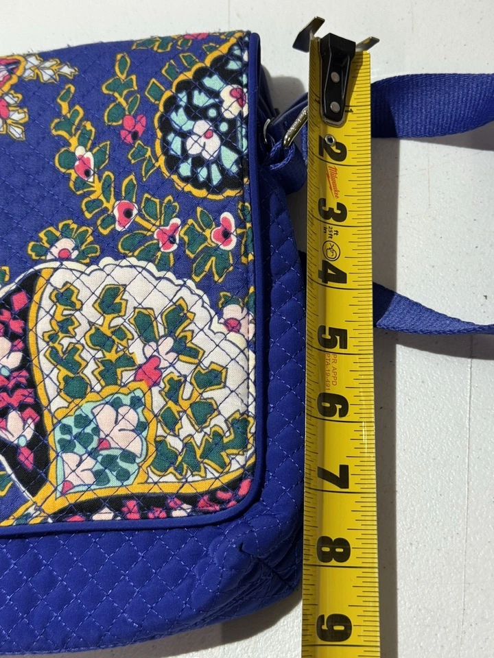 Bandolera Vera Bradley Azul Icónico Turnabout en Cachemira Romántica Foto 4 de 4