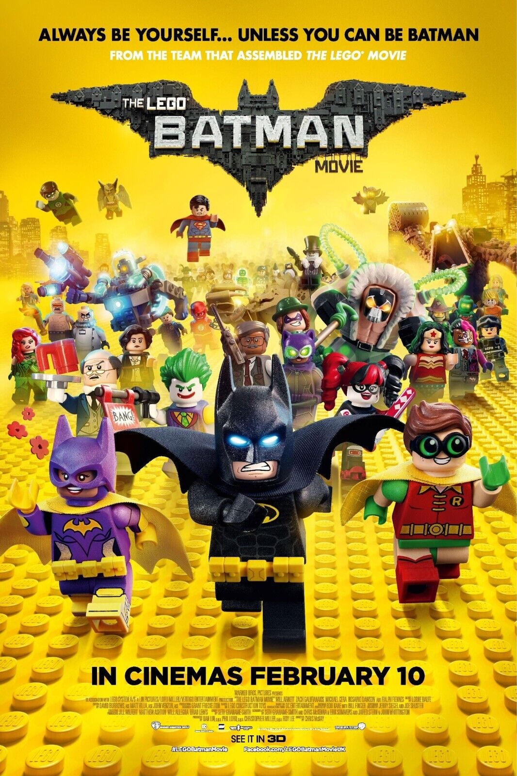 ensom Besættelse marked 2017 The Lego Batman Movie Poster Print Batgirl Robin Joker Alfred Riddler  🍿 | eBay