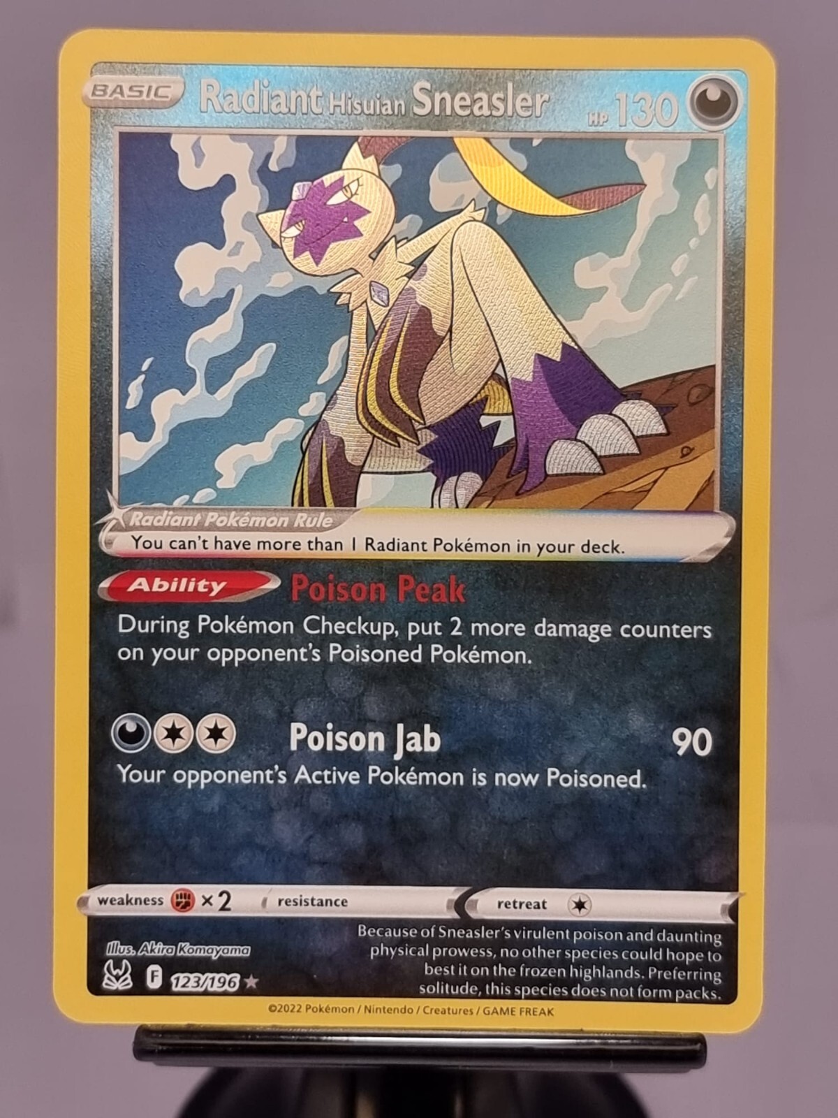 Pokémon Karta Radiant Hisuian Sneasler 123/196 LOST | Aukro