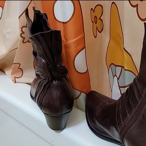 Everybody By B.Z Moda Boots Vintage Women's 38.5 plum purple soft leather - 第 3/8 張圖片