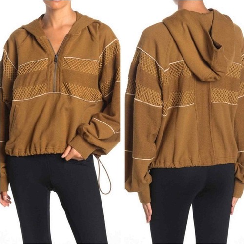 Free People Movement Win Win Hoodie Oversized Brown Size XS