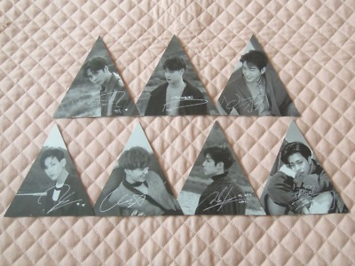Lot of 7 GOT7 7 FOR 7 PRESENT EDITION Triangle Ver. Photocard Full