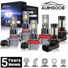 For Ford F-150 2015-2021 Led Headlight Kit Bulbs High Low Beam Fog Light 80000lm