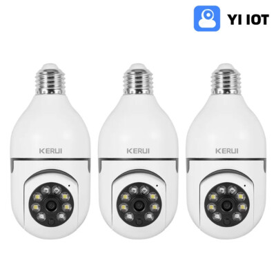 360° 1080P IP E27 Light Bulb Camera Wi-Fi IR Night Smart Home Wireless Security