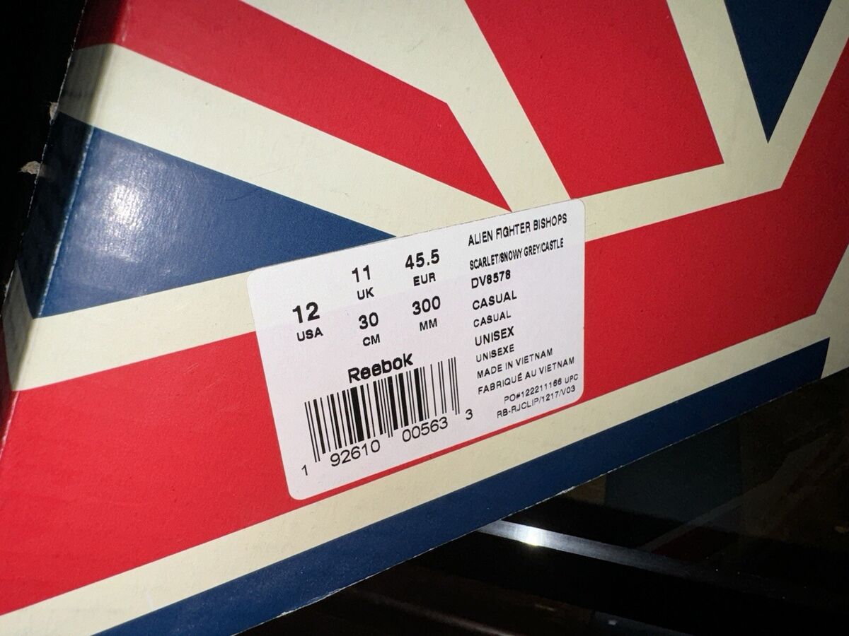 Reebok Alien Stomper Fighter Bishop Size US 12 40th Ann. w Reebok Alien Stomper Fighter Bishop Size US 12 40th Ann. w