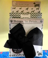 SET OF 4 STACKED THINGS TO FETCH, PAWS, BONES, DOGS, THINGS TO DO...