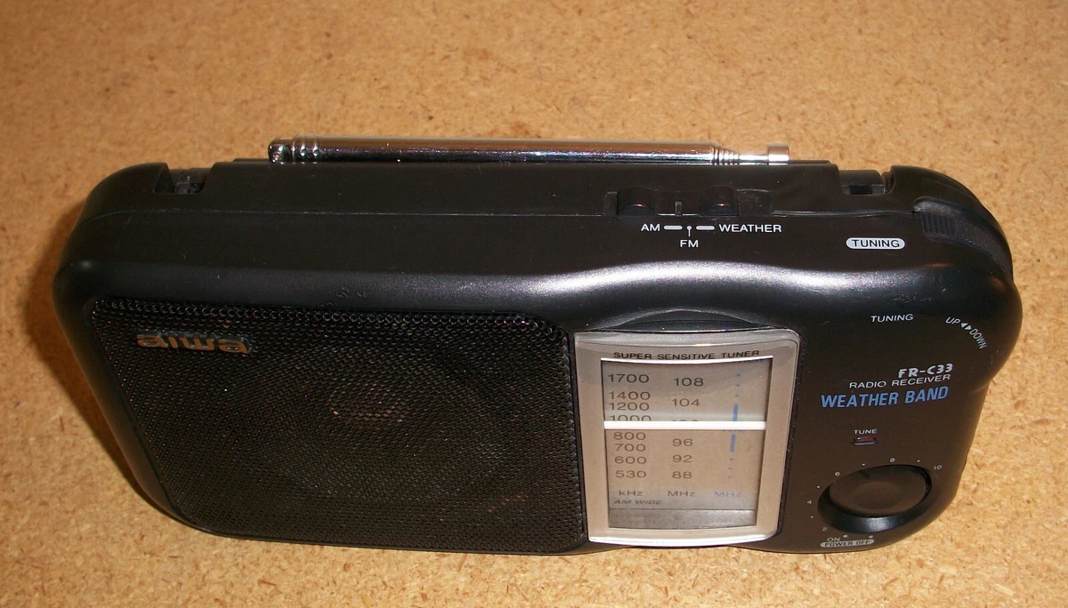 Aiwa Radio Am/Fm a Pilas C/Auricular y Funda RS-33