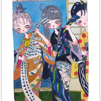 Aya Takano deep-connecting with nature network prints Takashi