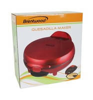 Brentwood Ts-120 Appliances Quesadilla Maker Red None Free Shipping