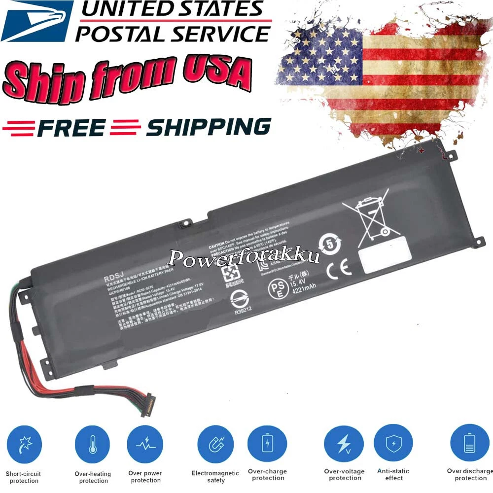 Battery For Razer Blade 15 i7 8750H GTX 1060 Max Q RZ09 0270