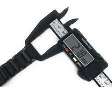 Luminox 22mm Black Stainless Steel Replacement Watchband /Length 5.5in / NOS