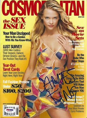 James Jaime King Signed August 1999 COSMOPOLITAN Magazine PSA/DNA