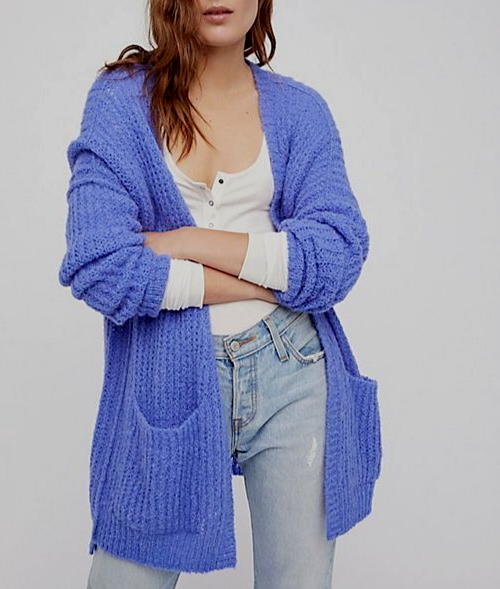 Free People NWT Size XS Super Soft Weekend Getaway Cardi New