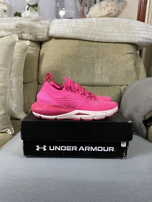 Under Armour UA W HOVR Phantom 2 INKNT rosa Turnschuhe Schuhe neu im Karton Größe 4 UK Damen