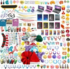 Pet Shop lps Accessories Random 35pcs Clothes Lot Skirt Bows Collars