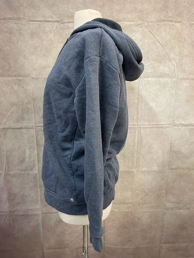 Sudadera con capucha para mujer Danskin cremallera completa azul talla L Foto 2 de 4