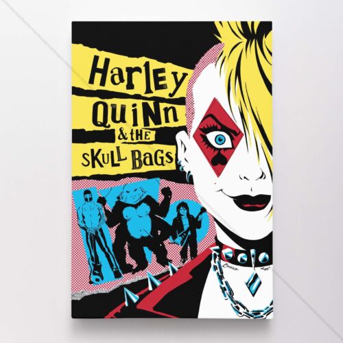 Harley Quinn Poster Canvas Rogue Gallery DC Comic Book Birds Of Prey Art Print - Foto 1 di 4