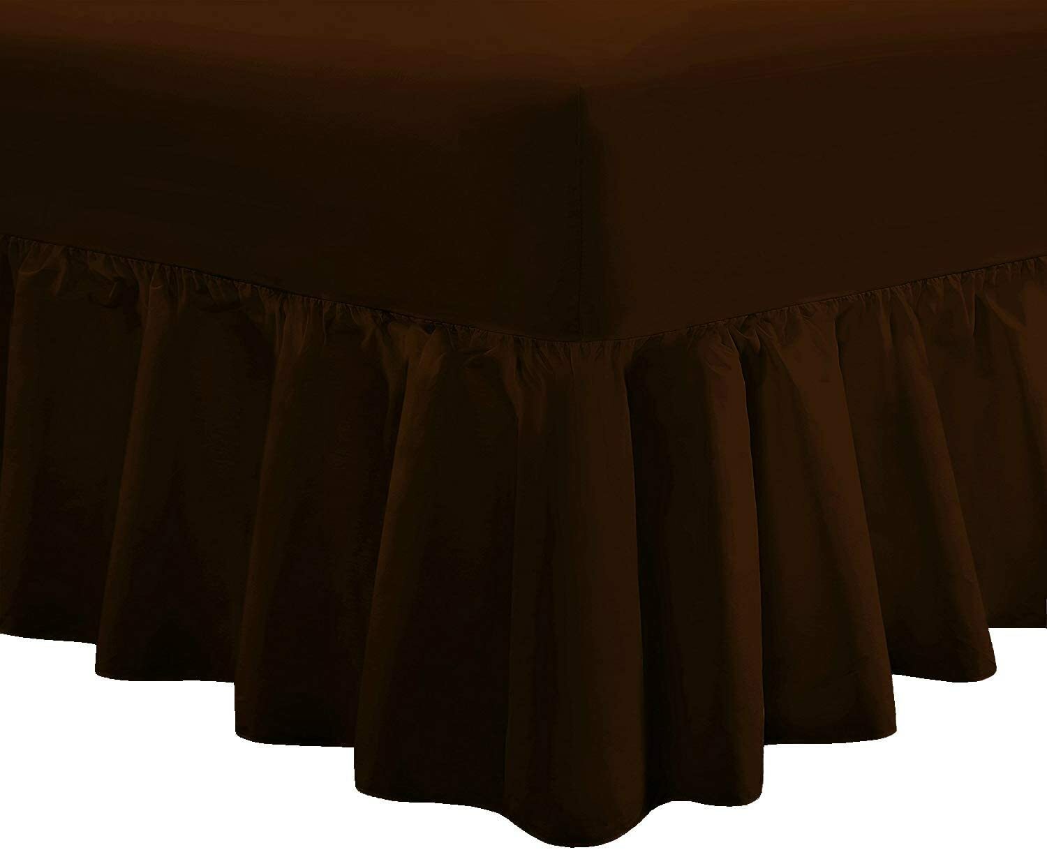 Luxury Plain Dyed Deep Fitted Valance Sheet PolyCotton Sheet Single