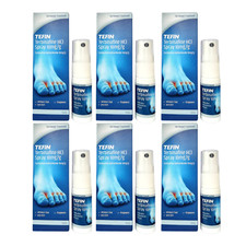 6 X Tefin Terbinafine HCI Spray 10mg/g Fungal Treatment Athlete's Foot - 15ml
