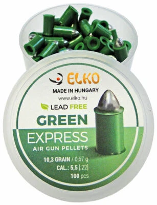 Piombini 5,5 22 ELKO GREEN EXPRESS pallini aria compressa pellets plinking co2