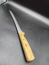 Old Homestead Fillet Knife 7.5" Full Tang Wood Handle Lifetime Cutlery Vtg Japan
