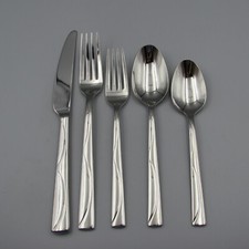 Lenox Kate PARK CIRCLE Spade Stainless Flatware 5pc Place Setting N/O